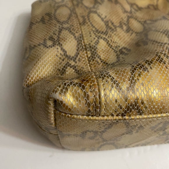 Cache Shoulder bag faux Python Leather Snake Print - Picture 14 of 16